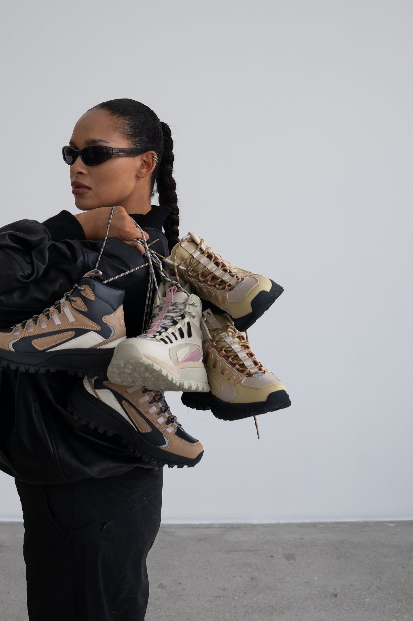 ARKK Essential Line Apaze Hightop Leather HL T-S19 | Raven Tannin | Women Apaze Hightop